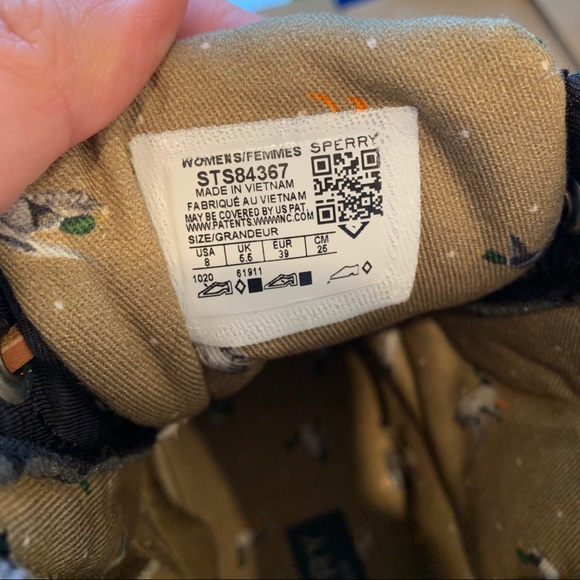 SPERRY | NIB Quilted Saltwater Classic Duck Boots in Black - SIZE W 8 only - Picture 9 of 10